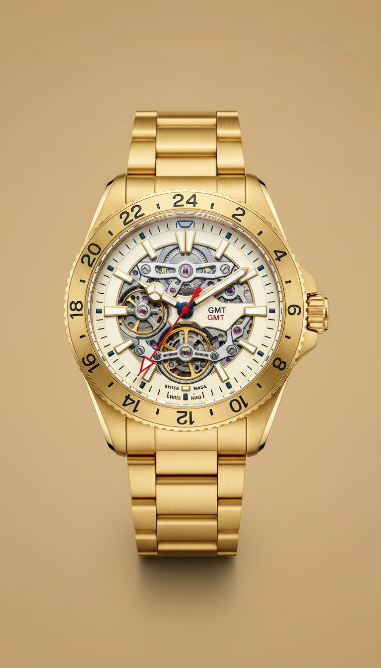 Gold Handcrafted Automatic GMT
