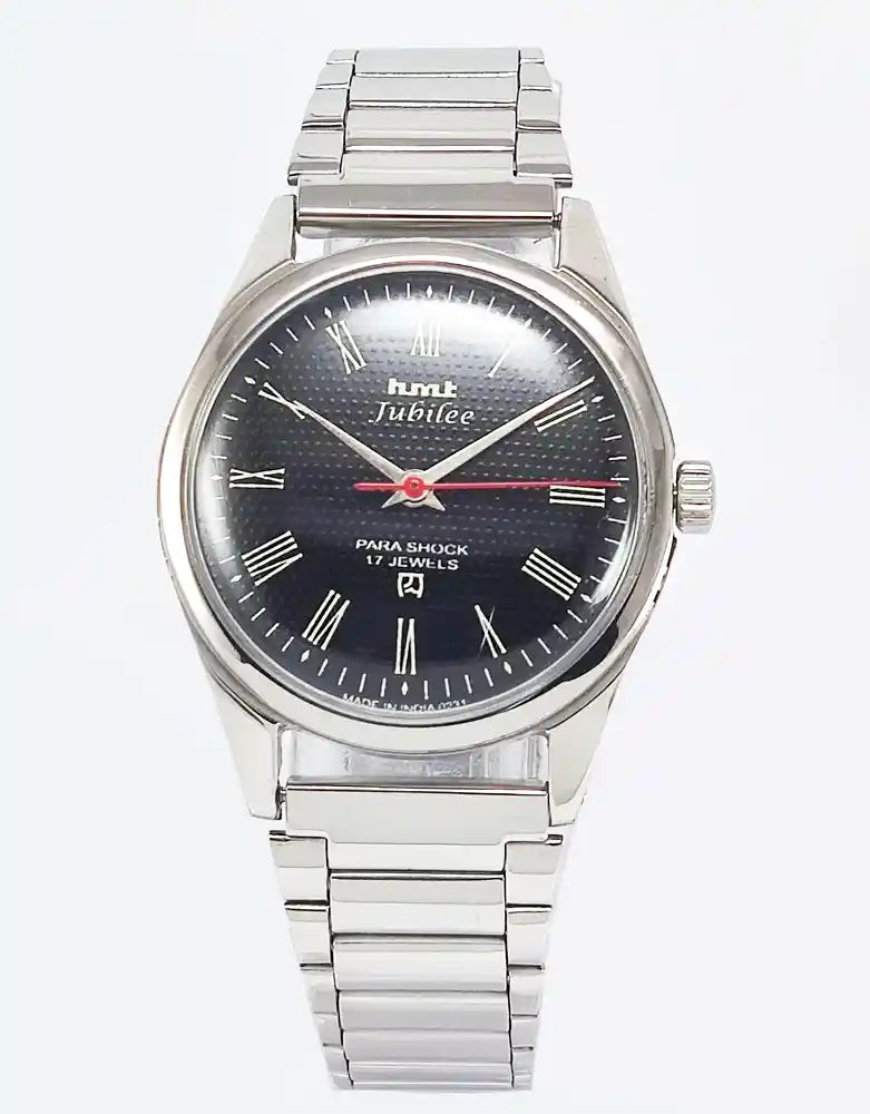 Elevate Your Style with the HMT Jubilee Black Dial Watch – A Timeless Mechanical Marvel
