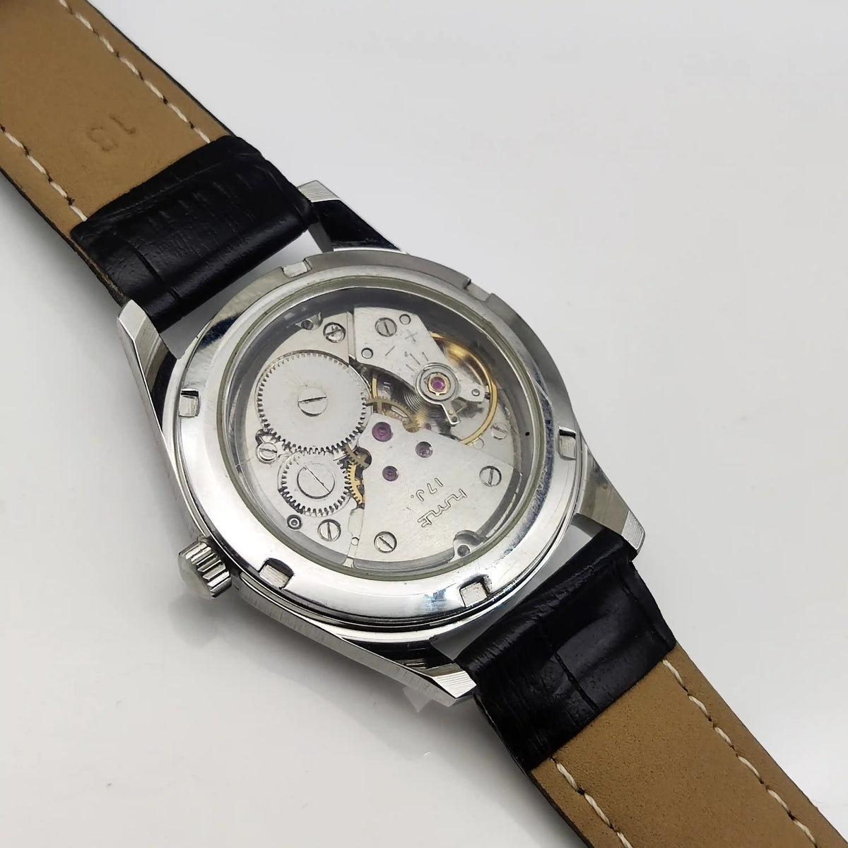 Timeless Charm and Precision: HMT Janata Mechanical Watch with Elegant Bluish Dial