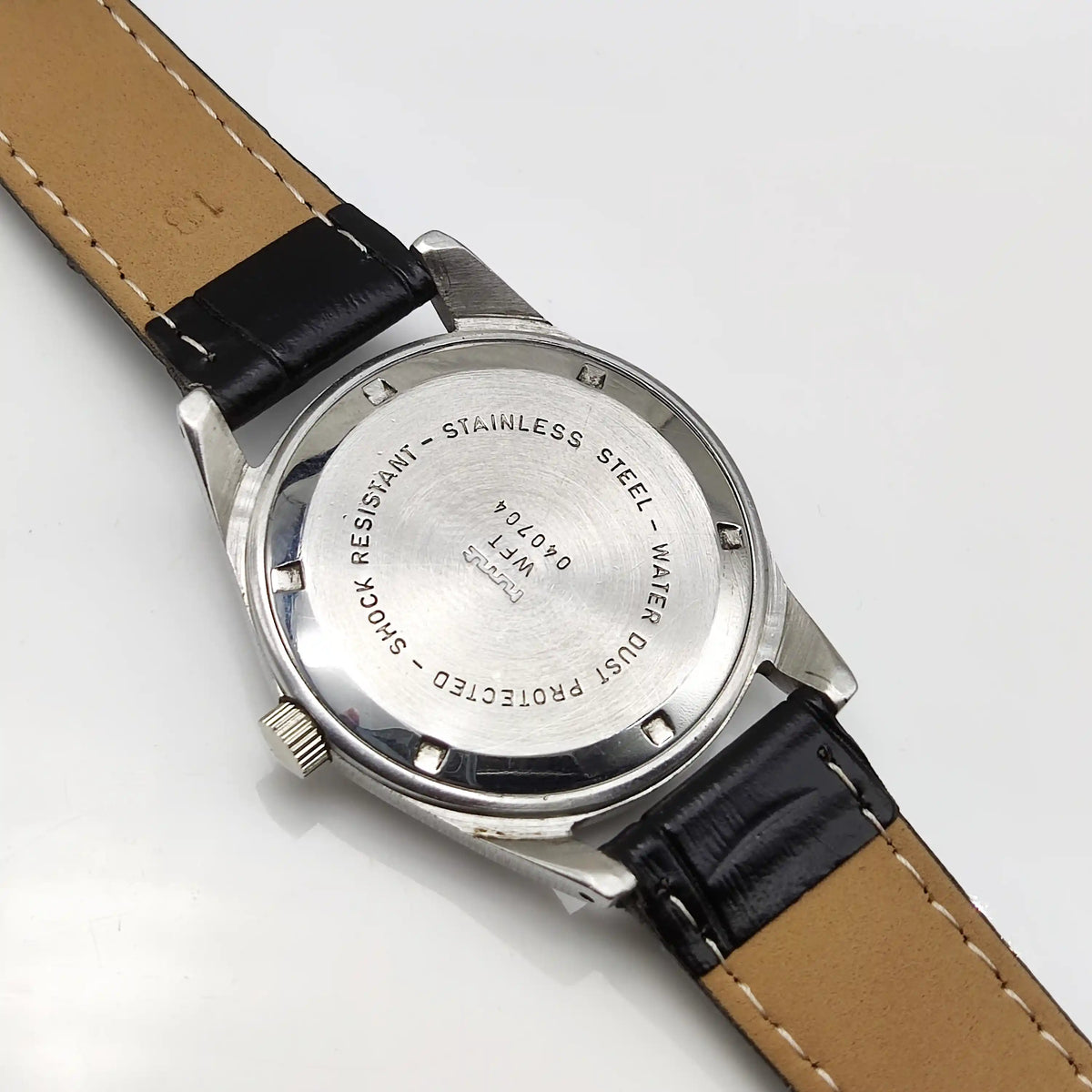 HMT Janata Purple Dial Watch - Timeless Mechanical Elegance for Men