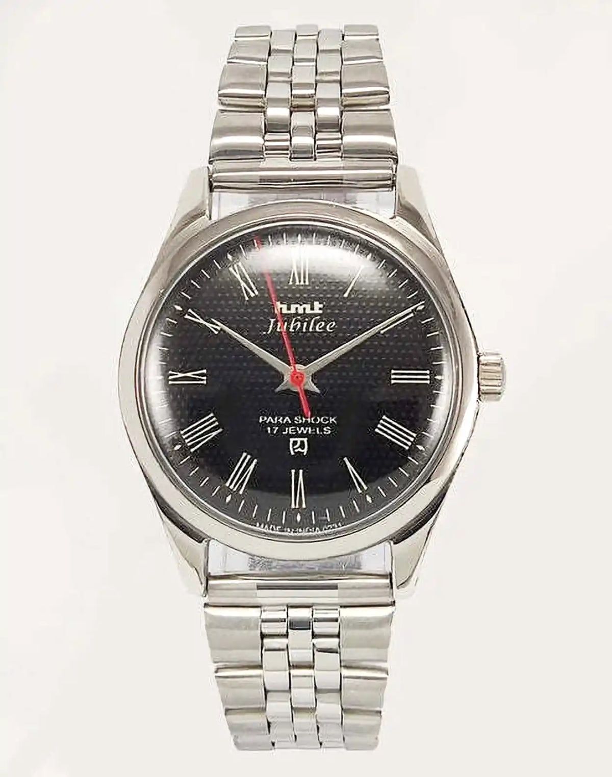 Elevate Your Style with the HMT Jubilee Black Dial Mechanical Watch