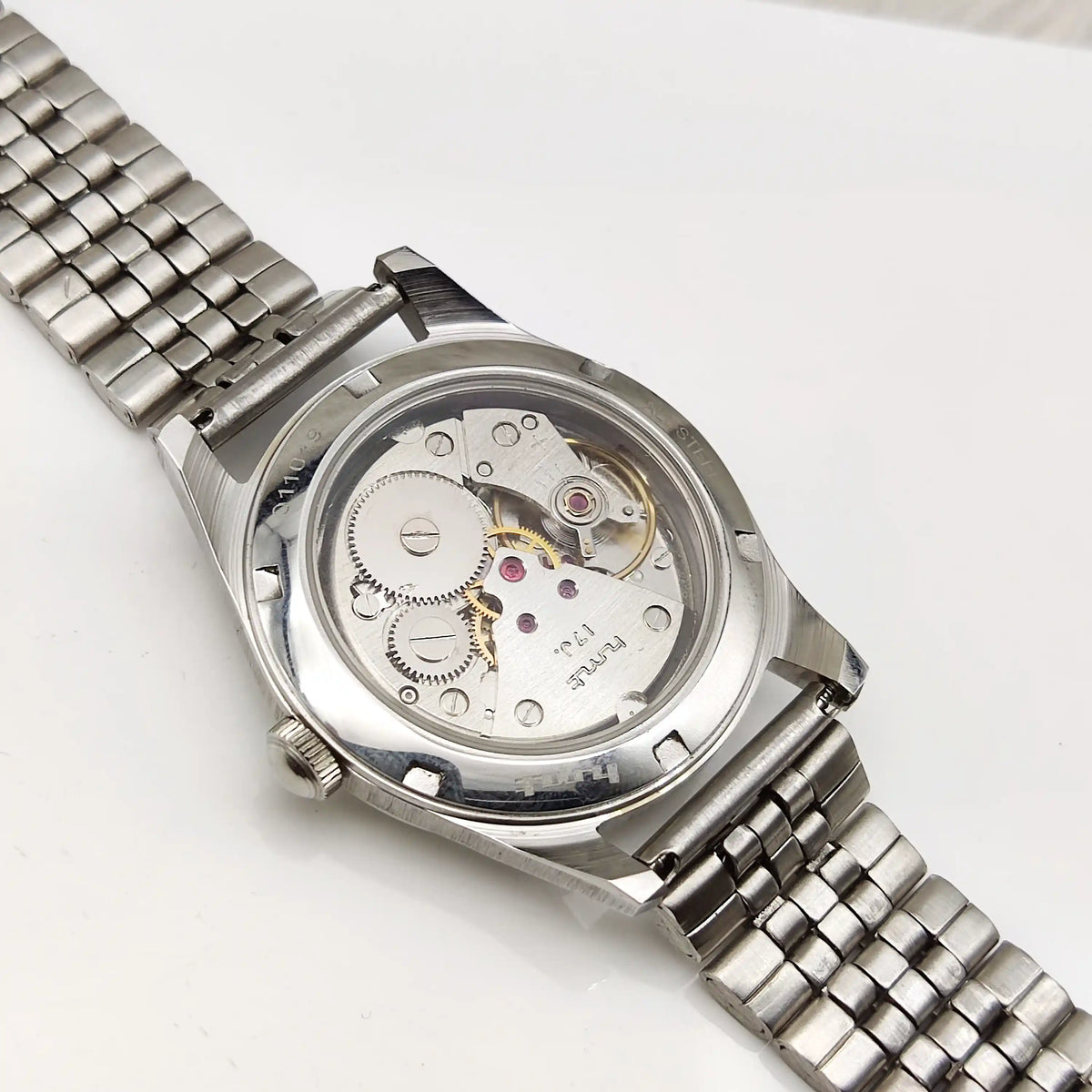 HMT Janata Mechanical Watch: Classic Handwinding Timepiece with Silver Dial