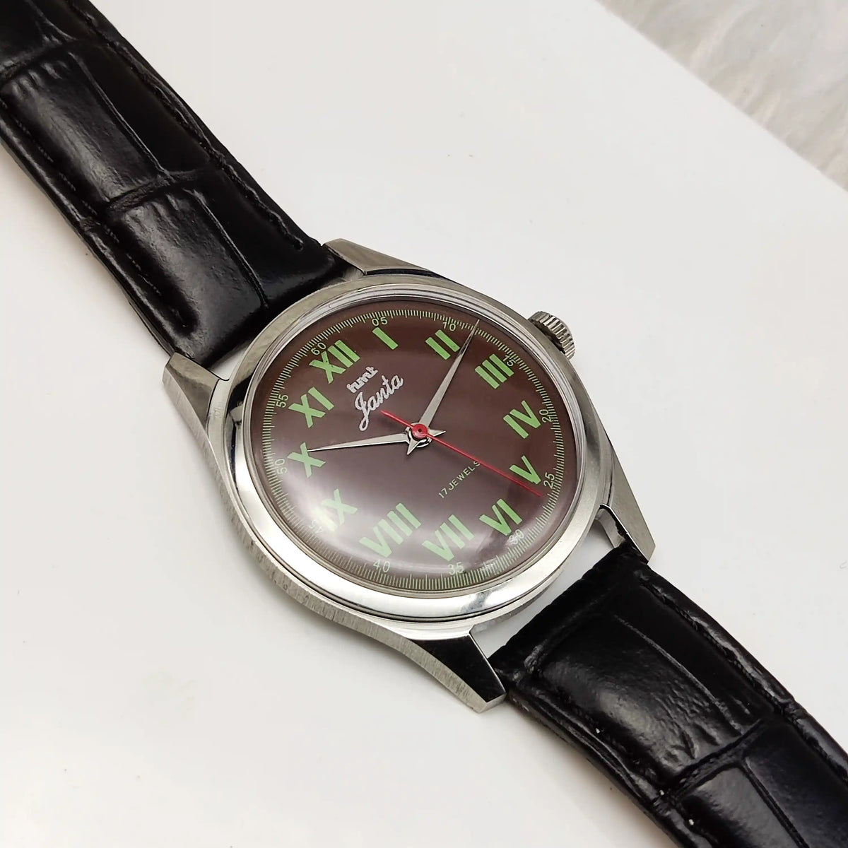 HMT Janata Watch – Brown Dial Handwinding 17 Jewels