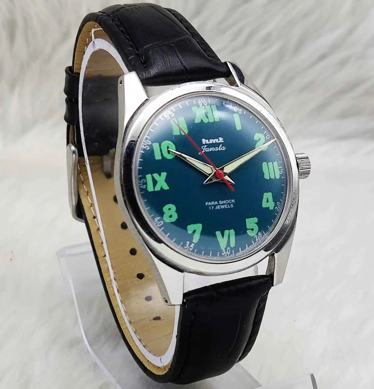 HMT Janata Mechanical Watch: Timeless Craftsmanship with a Greenish Dial