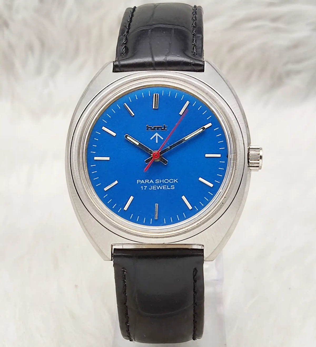 HMT Mechanical Watch – Sky Blue Dial 17 Jewels Handwinding