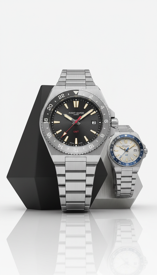Avant-Garde GMT in Stainless Steel