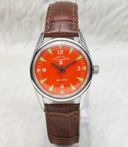 Favre Leuba Seaking Red Dial Watch - The Timeless Treasure for Collectors