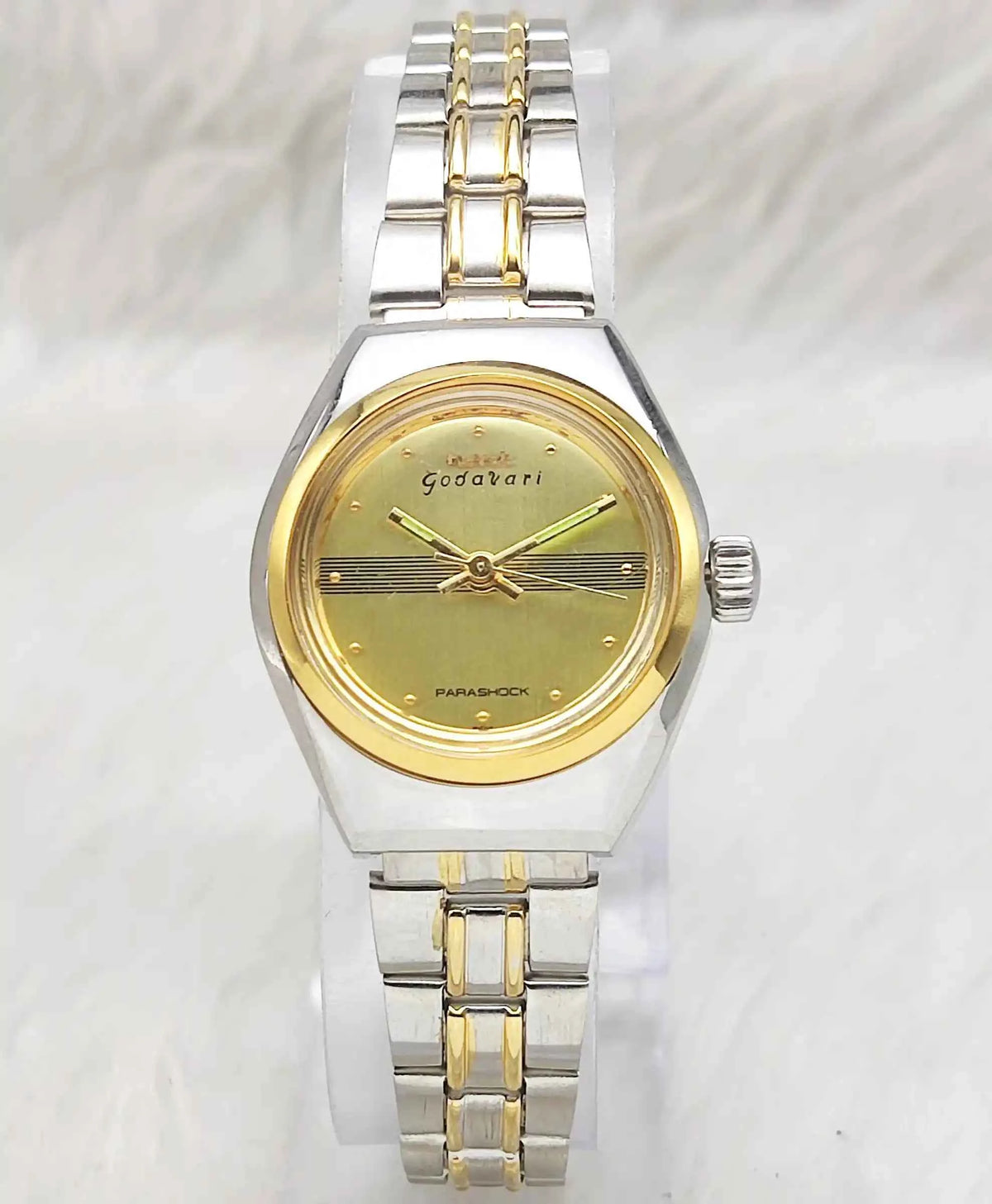 HMT Godavari Handwinding Women Watch with Golden Dial 2543