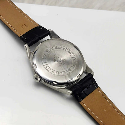 HMT Janata Dark Green Dial Watch - Arabic 17 Jewels Handwinding Men's Timepiece