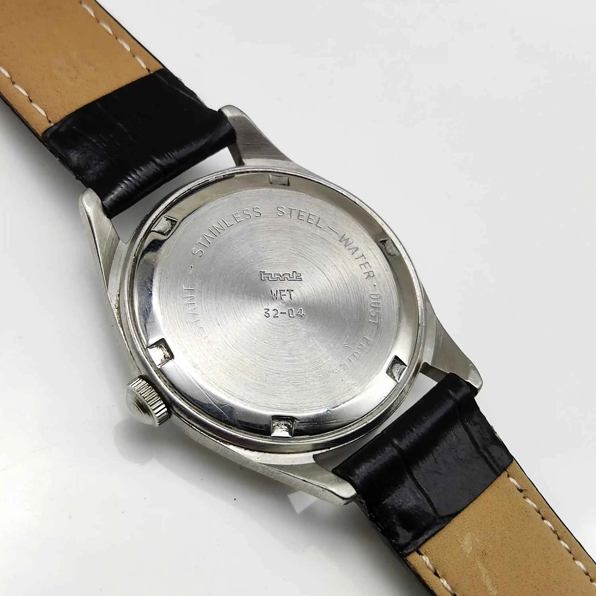 HMT Janata Handwinding Watch - White Dial with Devanagari Font, 17 Jewels