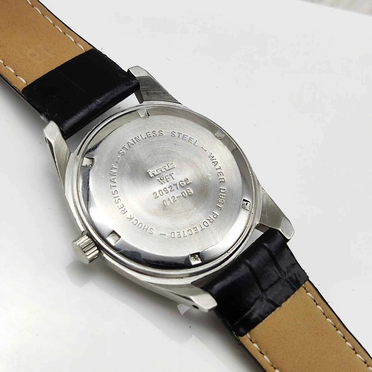HMT Janata Handwinding Watch - White Dial with Devanagari Font, 17 Jewels, Para Shock Technology