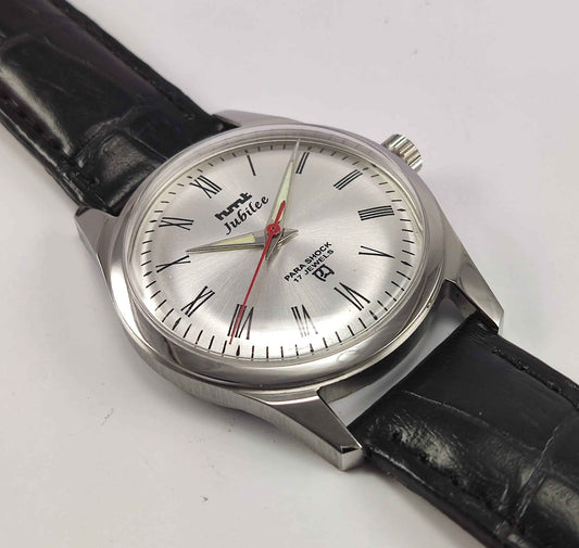 HMT Jubilee Para Shock Watch - Elegant Mechanical Timepiece for Men