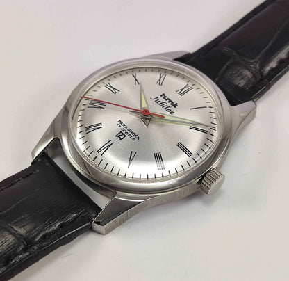 HMT Jubilee Para Shock Watch - Elegant Mechanical Timepiece for Men