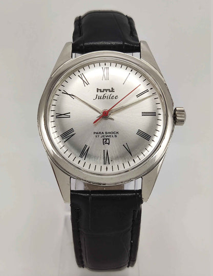 HMT Jubilee Para Shock Watch - Effortlessly Blend Timeless Elegance with Reliability