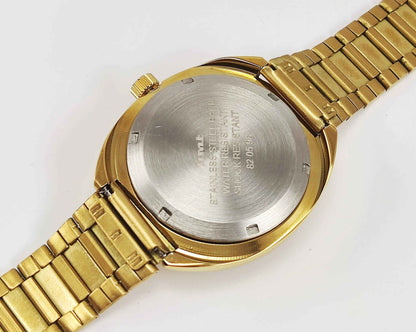 HMT Kanchan Para Shock Watch - Timeless Mechanical Luxury with Golden Dial