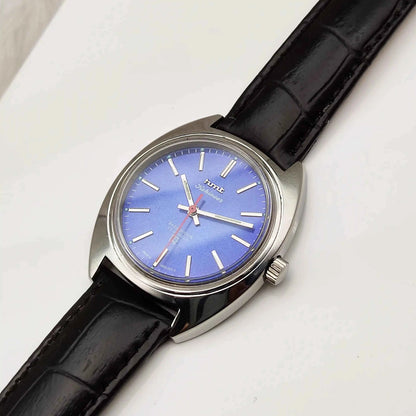 HMT Kohinoor Stick Indices 17 Jewels Blue Dial Men's Watch for Timeless Style