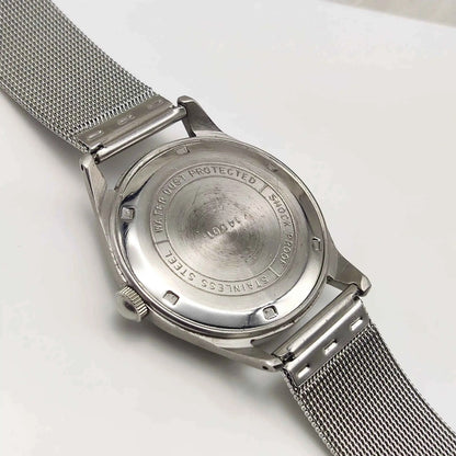HMT Pilot Green Dial Men's Watch - 17 Jewels Handwinding with Numerals Indices