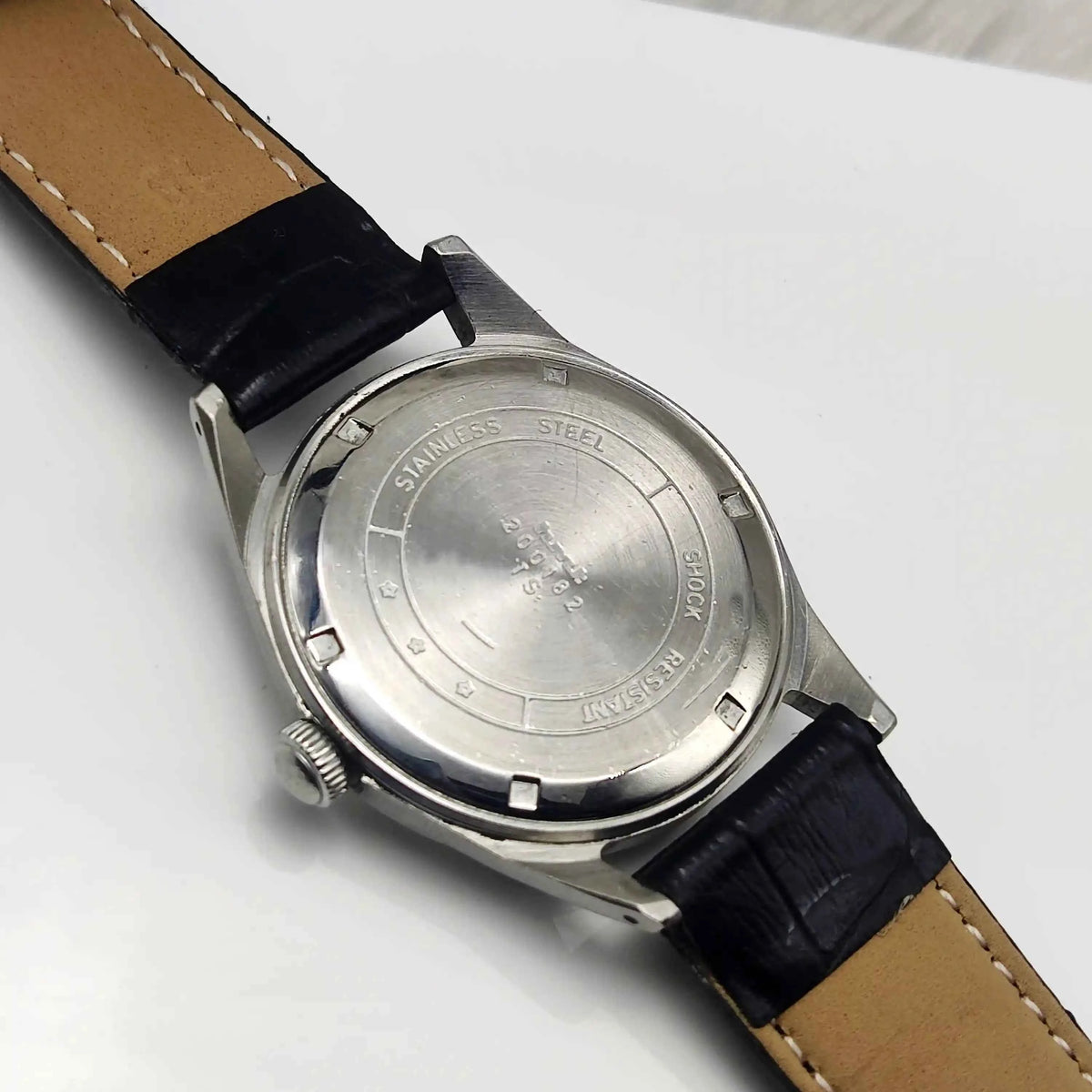 HMT Pilot Men's Watch - 17 Jewels White Dial with Stick Numerals Indices