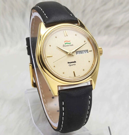 Elevate Your Style with the HMT Swarna Cream Dial Watch - Timeless Functionality & Design