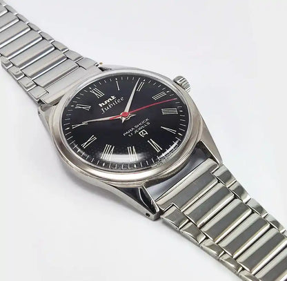 Elevate Your Style with the HMT Jubilee Black Dial Watch – A Timeless Mechanical Marvel