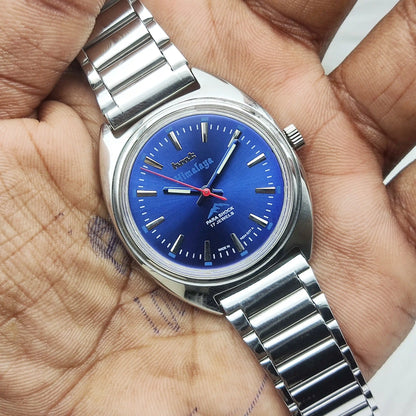 HMT Himalaya Bluish Dial Watch - A Timeless Mechanical Masterpiece