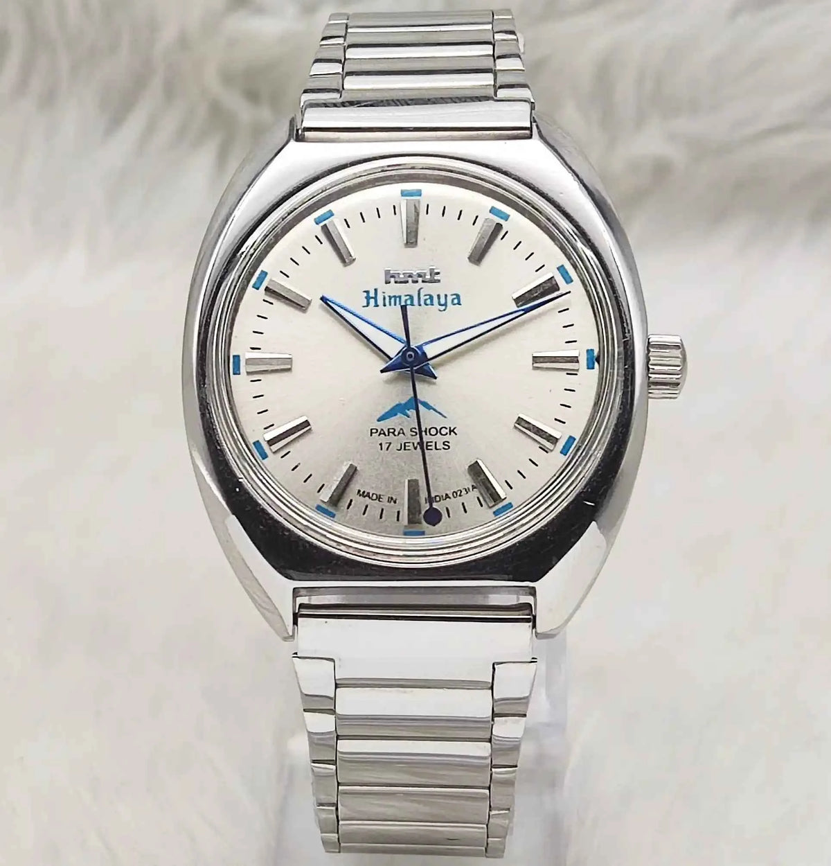 HMT Himalaya Gray Dial Handwinding Watch - Transparent Back
