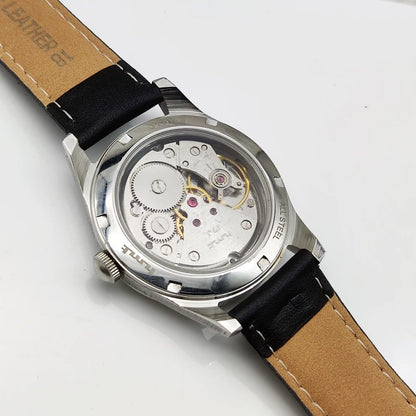 HMT Janata Mechanical Handwinding Watch - Timeless Elegance with an Apple Green Dial