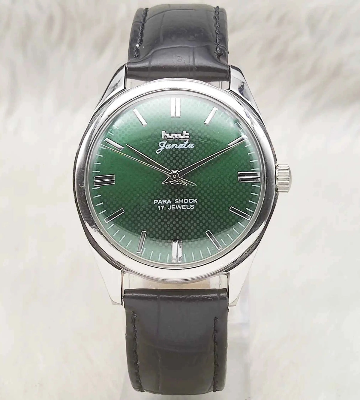 HMT Janata Apple Green Dial 17 Jewels Handwinding Watch