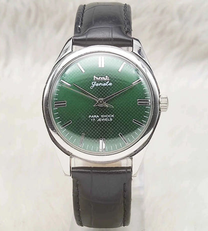 HMT Janata Apple Green Dial 17 Jewels Handwinding Watch