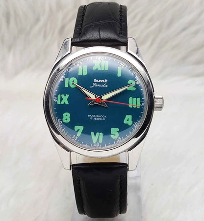HMT Janata Mechanical Watch: Timeless Craftsmanship with a Greenish Dial