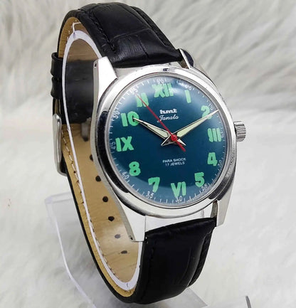 HMT Janata Mechanical Watch: Timeless Craftsmanship with a Greenish Dial