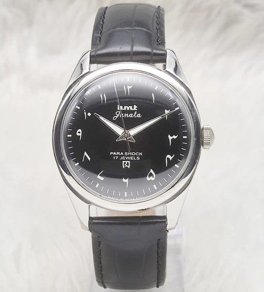 Elevate Your Style with the HMT Janata Black Dial Watch – A Timeless Classic