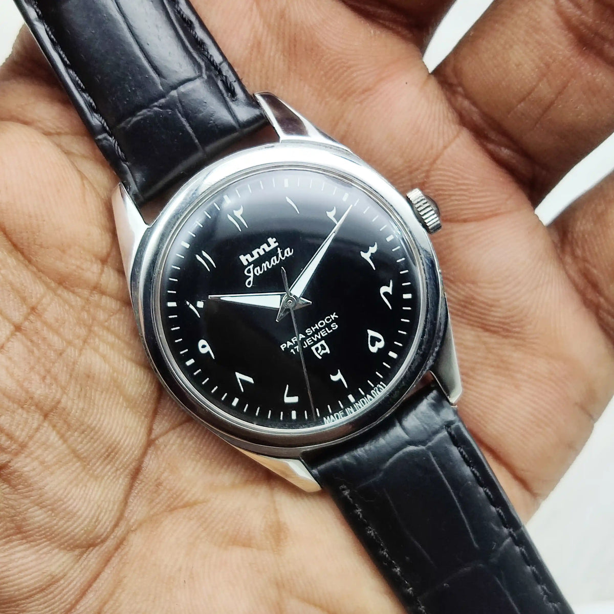 Elevate Your Style with the HMT Janata Black Dial Watch – A Timeless Classic