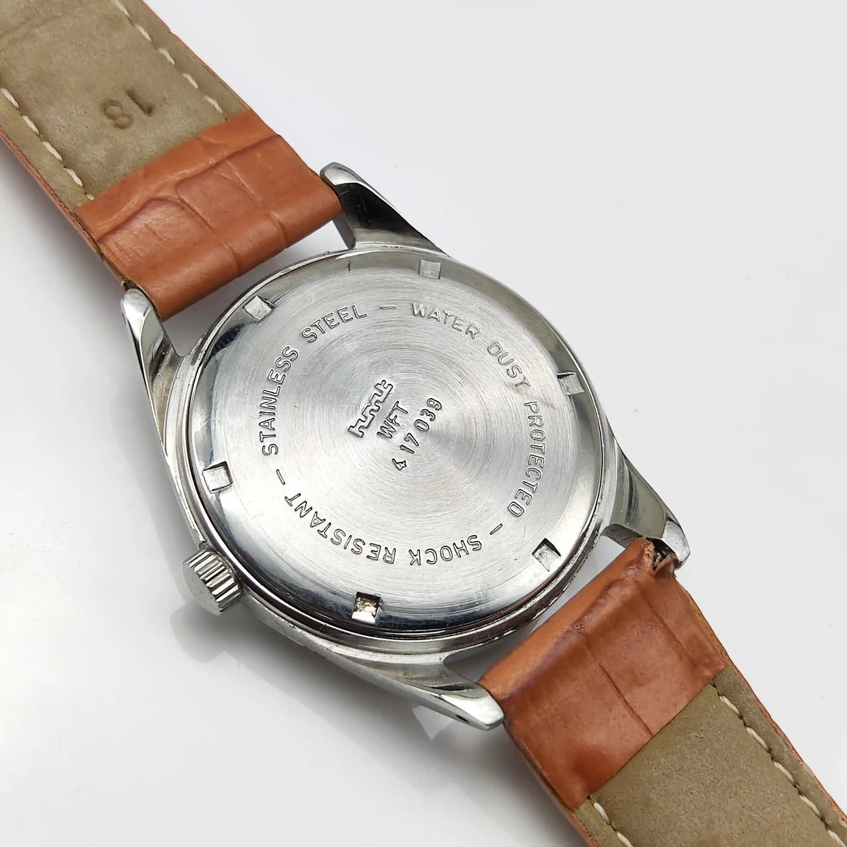 HMT Janata Black Dial Watch - Handcrafted Elegance with English Numerals and 17 Jewels