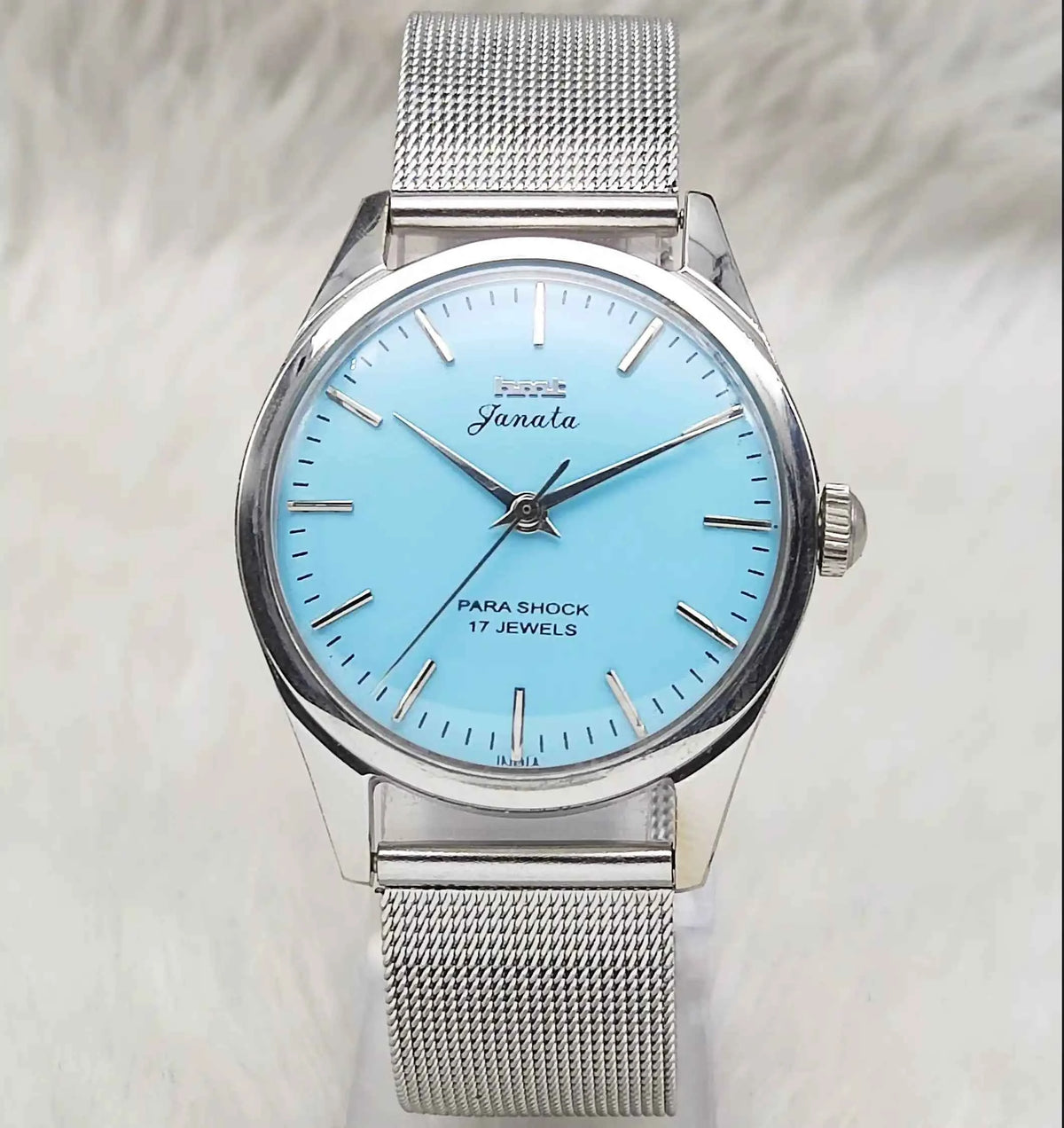HMT Janata Tiffany Dial Handwinding Stick Indices Watch