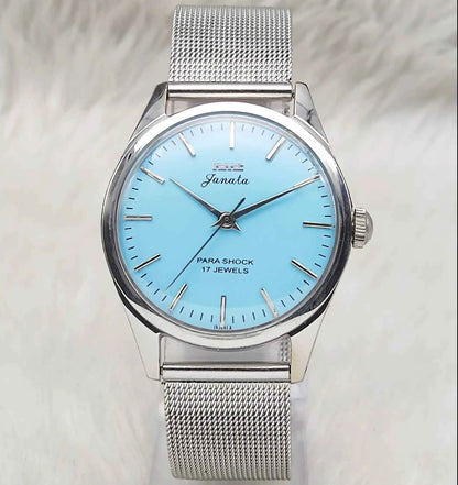 HMT Janata Tiffany Dial Handwinding Stick Indices Watch