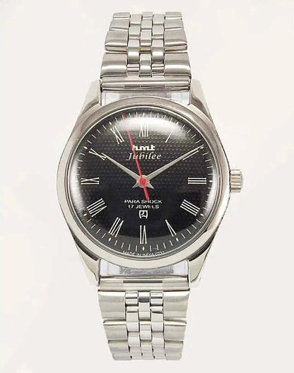 HMT Jubilee Black Dial Watch - Mechanical Watch
