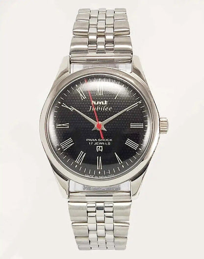 Elevate Your Style with the HMT Jubilee Black Dial Mechanical Watch
