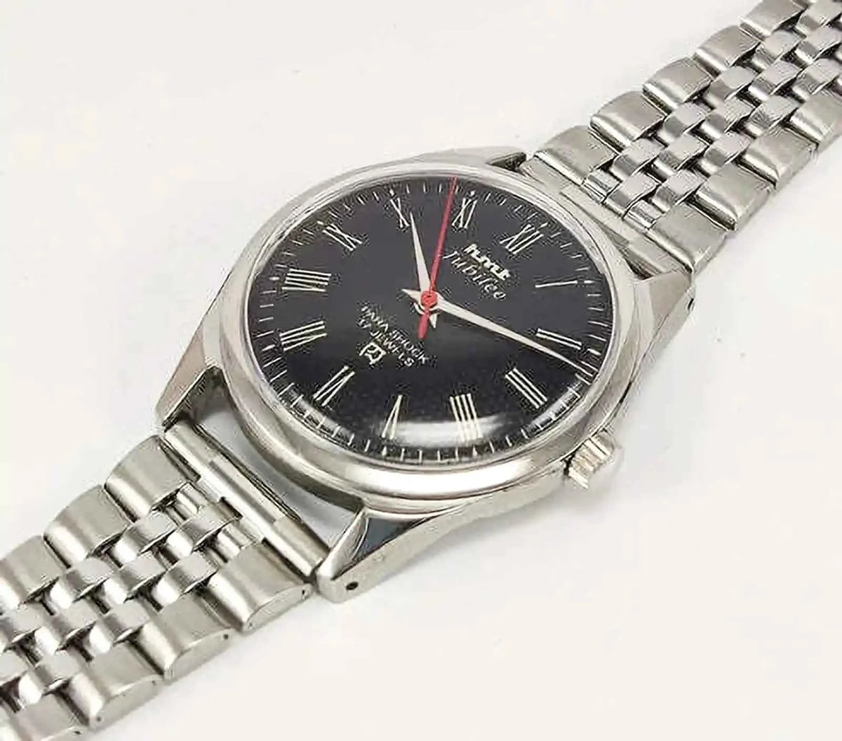 HMT Jubilee Black Dial Watch - Mechanical Watch