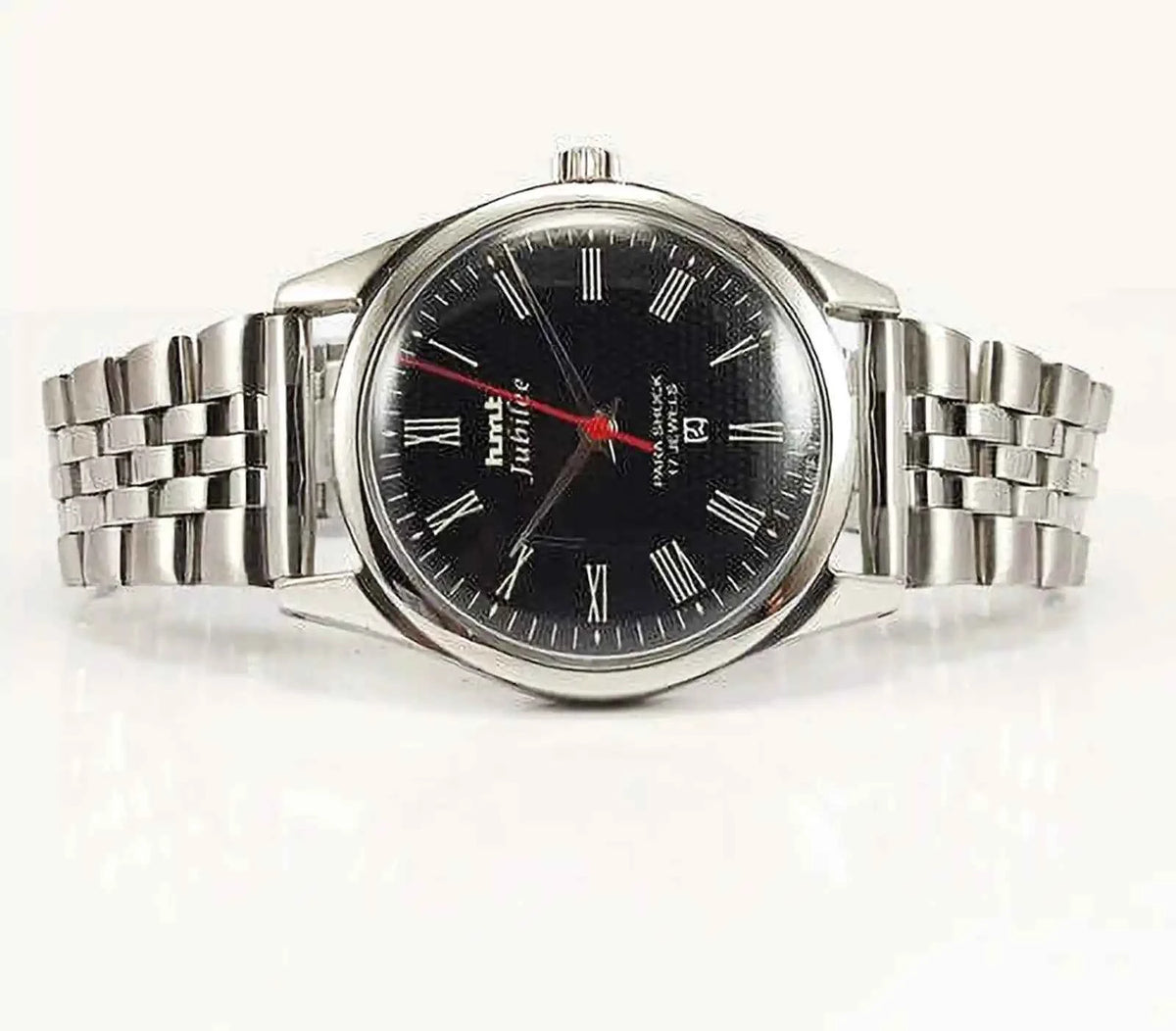 HMT Jubilee Black Dial Watch - Mechanical Watch