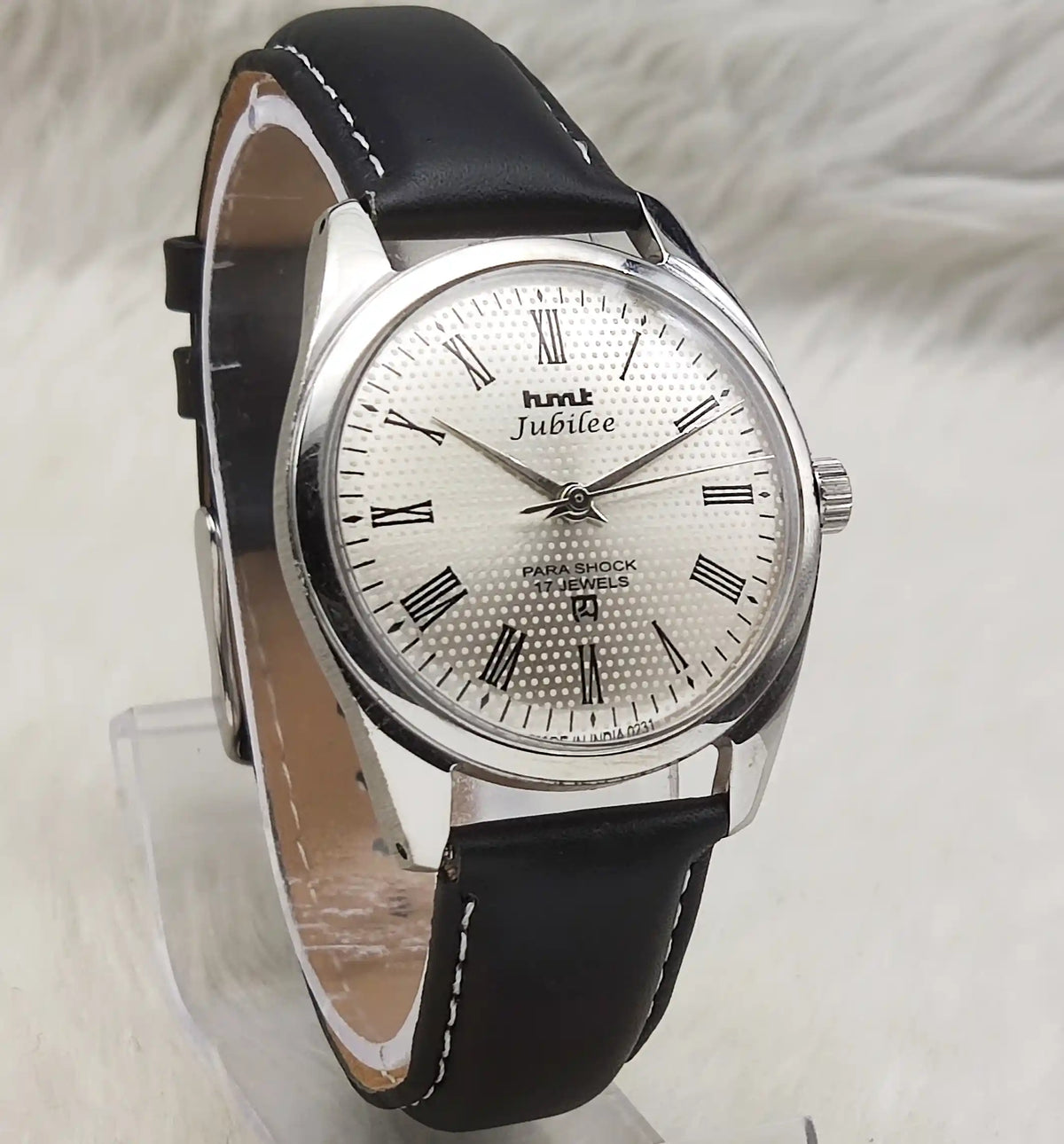 Elevate Your Look with the HMT Jubilee Silver Dial Watch - A Timeless Classic