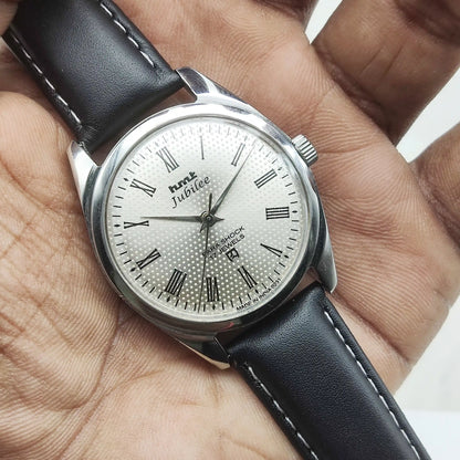 Elevate Your Look with the HMT Jubilee Silver Dial Watch - A Timeless Classic