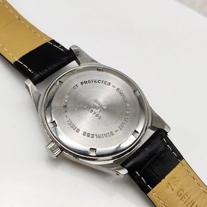 HMT Jubilee Sun Yellow Dial Roman Indices 17 Jewels Handwinding Watch - Timeless Elegance
