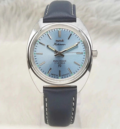 HMT Kohinoor 17 Jewels Tiffany Dial Handwinding Watch Transparent Back