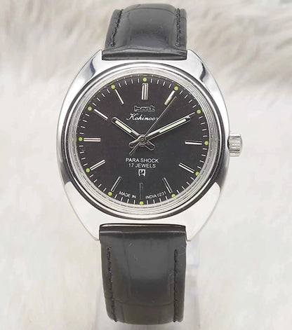 HMT Kohinoor Black Dial Watch: A Timeless Mechanical Marvel