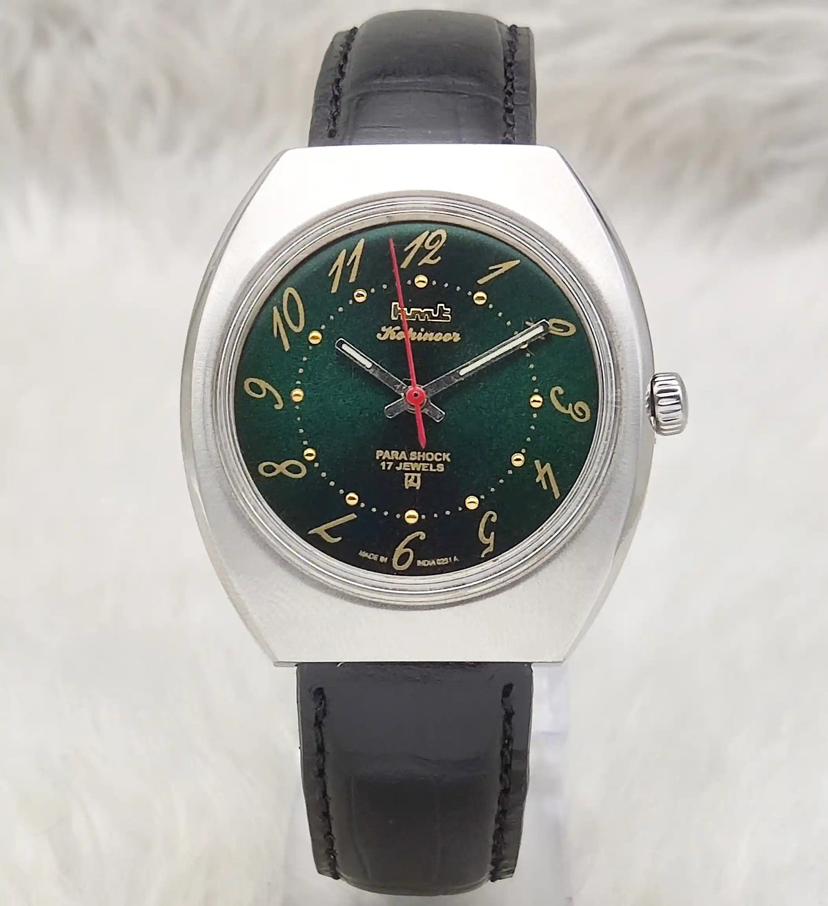 HMT Kohinoor Handwinding Watch - Apple Green Dial, Timeless Elegance & Precision