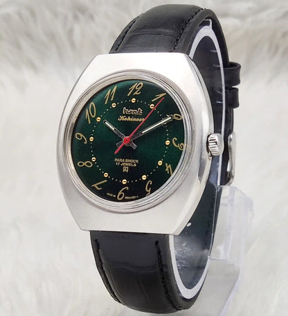 HMT Kohinoor Handwinding Watch - Apple Green Dial, Timeless Elegance & Precision