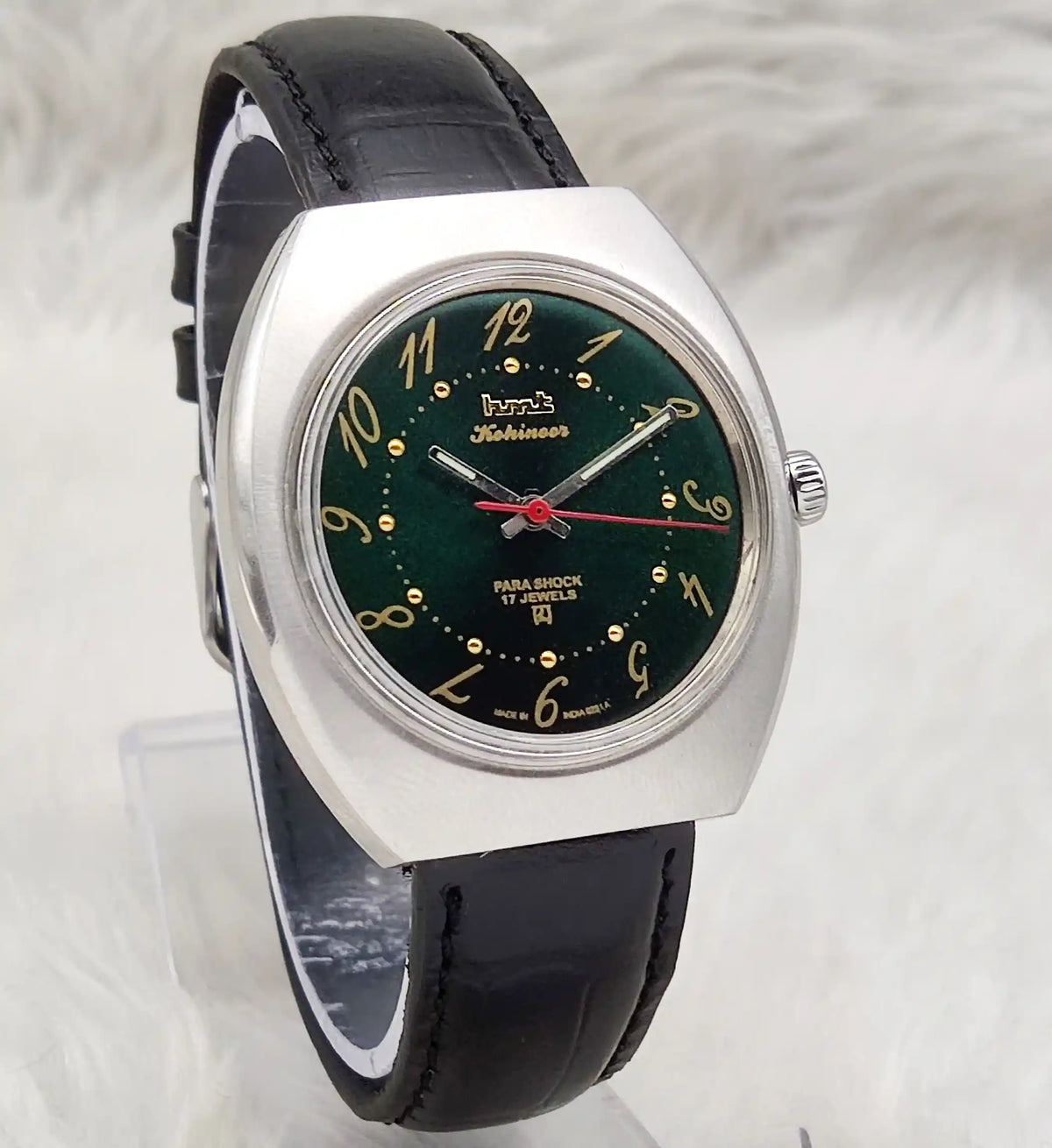 HMT Kohinoor Handwinding Watch - Apple Green Dial, Timeless Elegance & Precision
