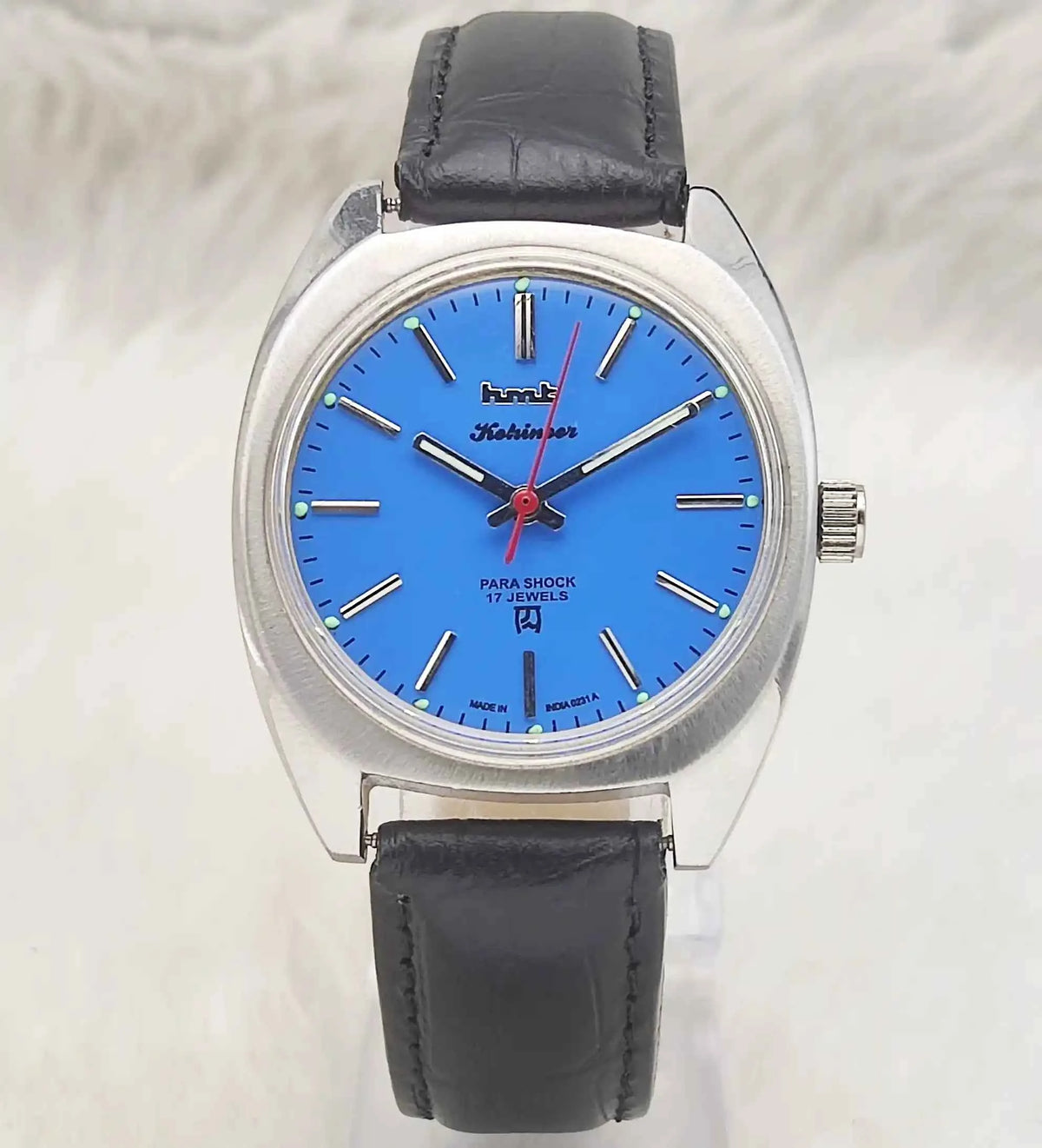 HMT Kohinoor Peacock Blue Watch - Timeless Elegance with Vintage Charm