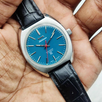 HMT Kohinoor Peacock Green Mechanical Handwinding Men's Watch 0231 - Timeless Craftsmanship